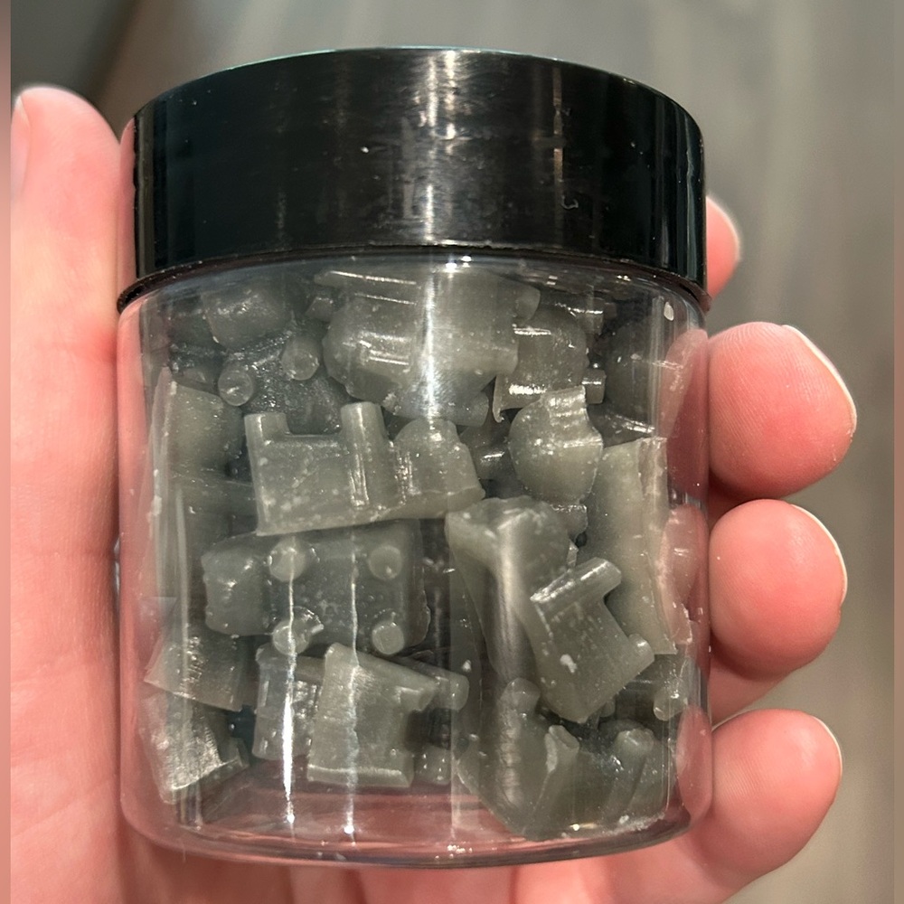 Sirens Call Scented Gray Gummy Bear-Shaped Natural Beeswax Melts Handmade